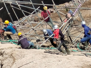 pemasangan scaffolding
